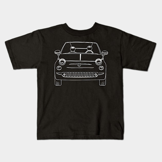 Fiat 500 RIVA - Cute Italian Fiat 500 Kids T-Shirt by Aurealis